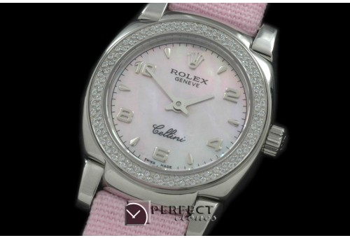 RLCM00124D Ladies Mini Cellini SS/LE MOP Pink Num Swiss Quartz