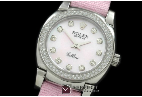 RLCM00114D Ladies Mini Cellini SS/LE White Diam Swiss Quartz