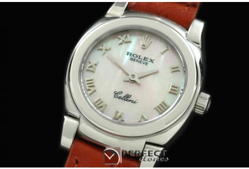 RLCM00103 Ladies Mini Cellini SS/LE MOP White Roman Swiss Quartz