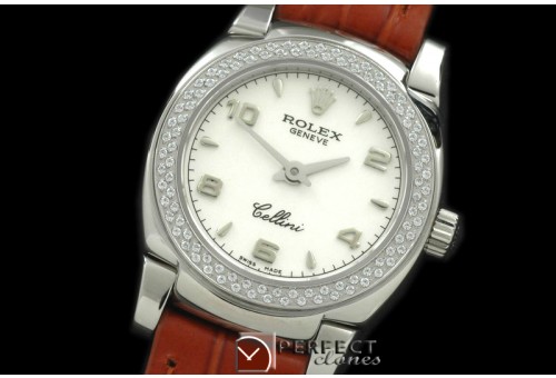 RLCM00121D Ladies Mini Cellini SS/LE White Num Swiss Quartz