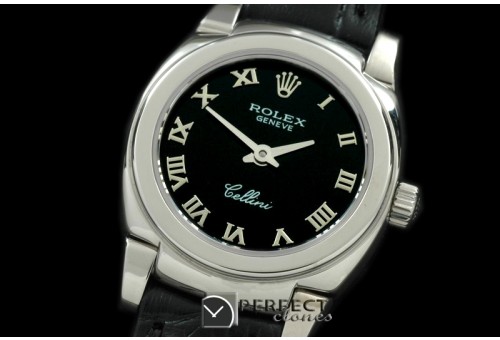 RLCM00107 Ladies Mini Cellini SS/LE Black Roman Swiss Quartz