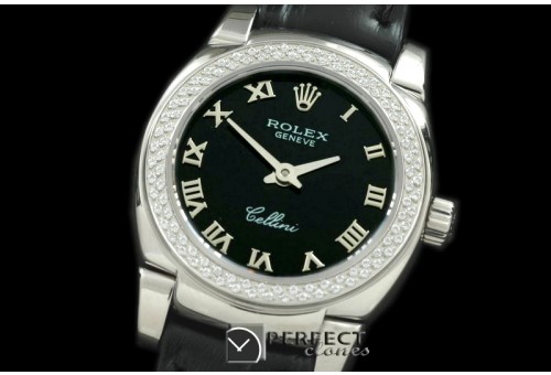 RLCM00107D Ladies Mini Cellini SS/LE Black Roman Swiss Quartz