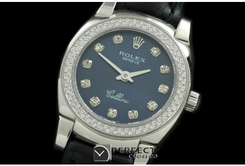 RLCM00119D Ladies Mini Cellini SS/LE Blue Diam Swiss Quartz