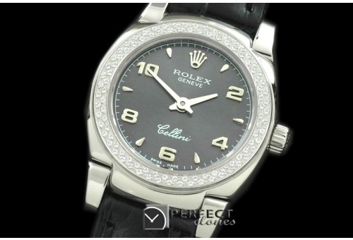 RLCM00128D Ladies Mini Cellini SS/LE Grey Num Swiss Quartz