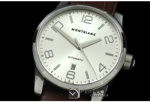 MB10027 Timewalker Automatic SS/LE White Asian Eta 2836-2