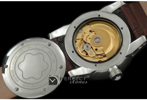 MB10027 Timewalker Automatic SS/LE White Asian Eta 2836-2