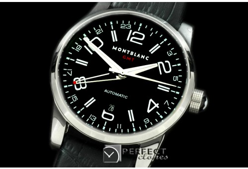 0MB10019 Timewalker GMT SS/LE Black Swiss Eta 2836-2