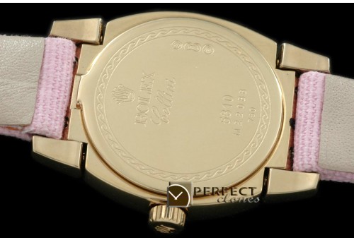 RLCM00224D Ladies Mini Cellini YG/LE MOP Pink Num Swiss Quartz