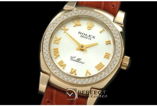 RLCM00202D Ladies Mini Cellini YG/LE Silver Roman Swiss Quartz