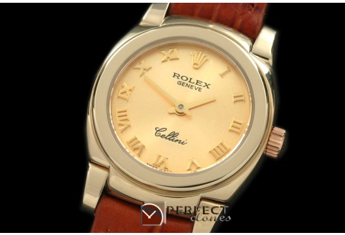 RLCM00205 Ladies Mini Cellini YG/LE Gold Roman Swiss Quartz