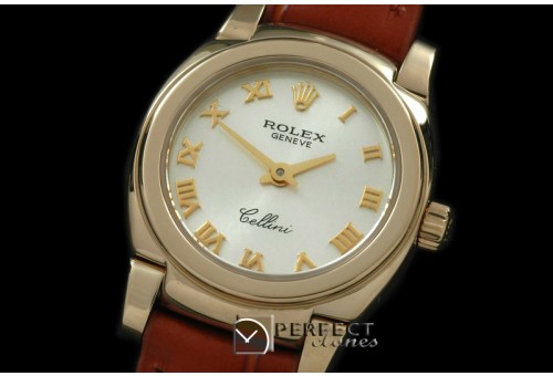 RLCM00202 Ladies Mini Cellini YG/LE Silver Roman Swiss Quartz