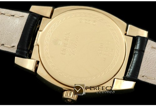 RLCM00228 Ladies Mini Cellini YG/LE Grey Num Swiss Quartz