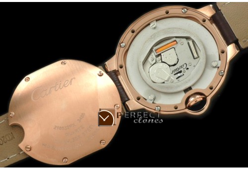 CARBA00606A Ballon Bleu de Cartier Mid RG/LE Wht Diam Swiss Qtz