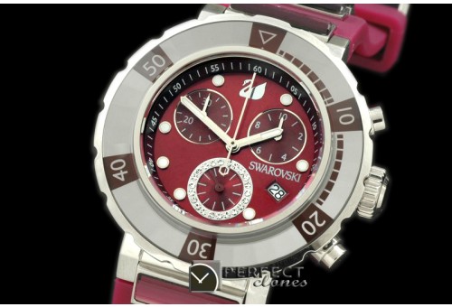 SW10003 Octea Chrono Ladies SS/RU Maroon.OEM Overuns !!!