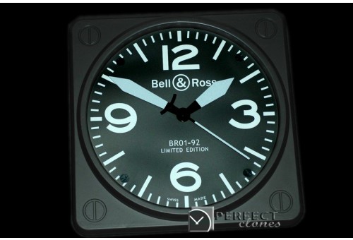 BOC10011 BR01-92 Black/White Wall Clock 30mm