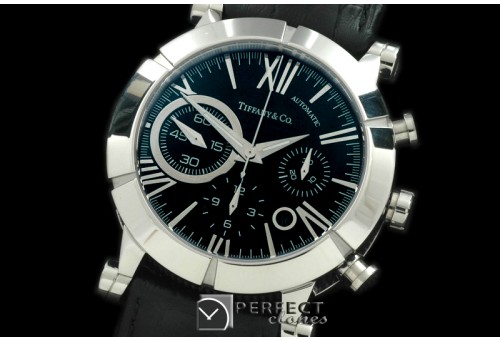 TF10012 Atlas Men Chrono SS/RU Black Roman Asian 7750