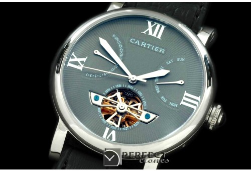 CARDC10032 Ronde de Cartier Calender Tourbillon SS/LE Grey