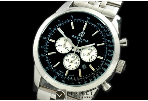 BLT10002S TransOcean Chrono SS/SS Black Jap OS2Qtz