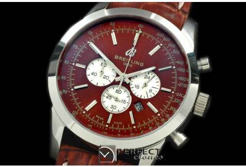 BLT10003L TransOcean Chrono SS/LE Brown Jap OS2Qtz