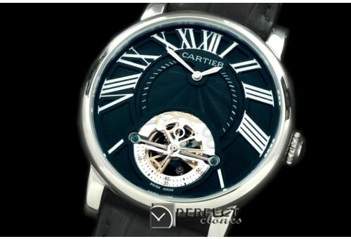 CARDC10042 Ronde de Cartier Tourbillon SS/LE Black Asian 2813