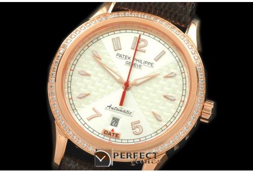 PP00116D Calatrava Men RG/Diam/LE White Swiss 2824-2