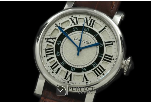 CARDC01001 Ronde De Cartier Automatic SS/LE White Asian 2824