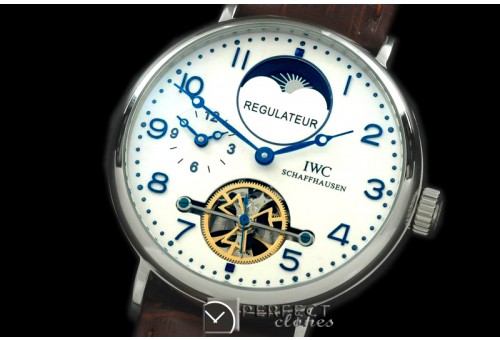 IWPDT10001 Portugese Duo Time Tourbillon SS/LE White Asia 21J