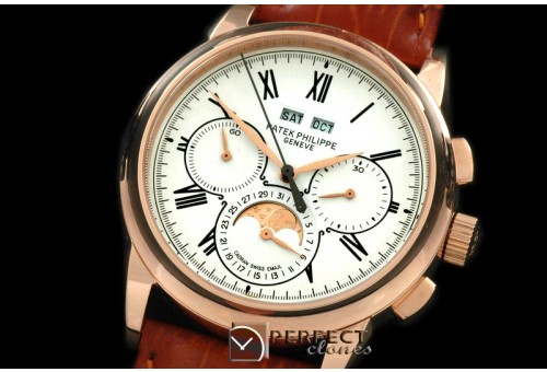 PPCA10016 Perpetual Calendar RG/LE White Asia 2813