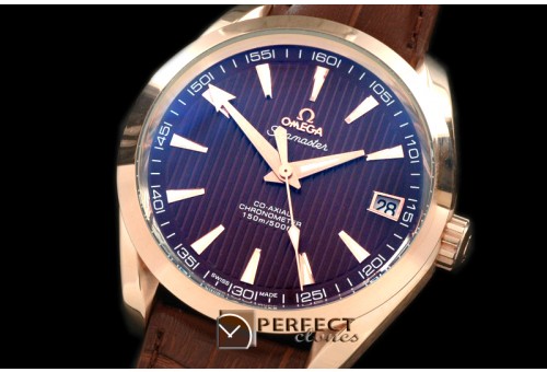 OMAT10009 Aqua Terra Seamaster RG/LE Brown Asian 2813