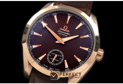 OMAT10039 Aqua Terra Seamaster H/W RG/LE Black Asian 6498