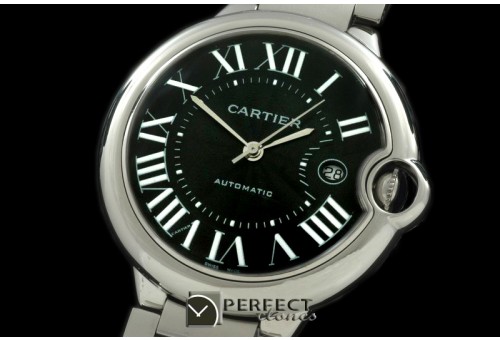 CARBA00094 Ballon De Cartier Men SS/SS Black Asian Eta 2824-