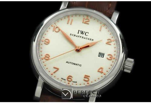 IWPT01032 Portofino Automatic SS/LE White/RG Num Asia 2824