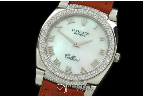 RLCL00103DX Ladies Cellini SS/LE/Diam MOP White Swiss Quartz