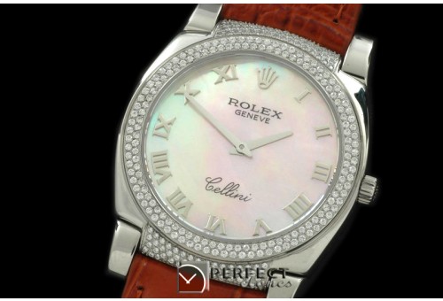 RLCL00104DX Ladies Cellini SS/LE/Diam MOP Pink Swiss Quartz