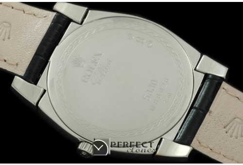 RLC00107D Cellini SS/LE Black Swiss Quartz