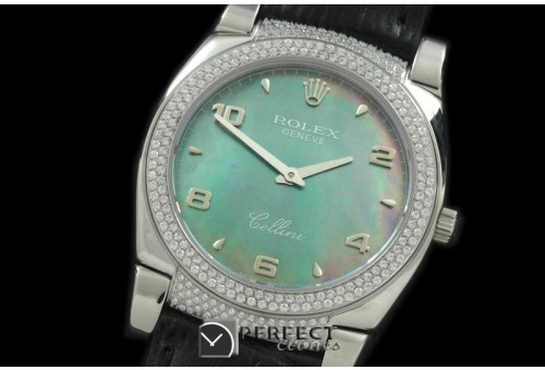 RLCL00126DX Ladies Cellini SS/LE/Diam MultiTone Num Swiss Quartz