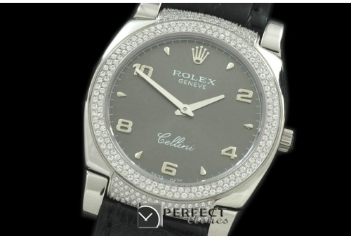 RLCL00128DX Ladies Cellini SS/LE/Diam Grey Num Swiss Quartz