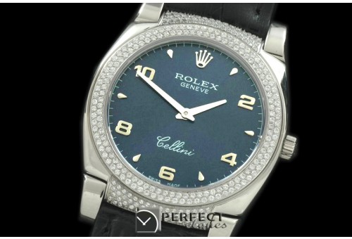 RLCL00129DX Ladies Cellini SS/LE/Diam Blue Num Swiss Quartz