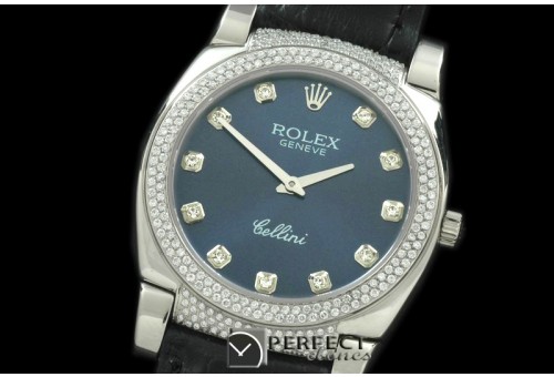 RLCL00118DX Ladies Cellini SS/LE/Diam Blue Diam Swiss Quartz