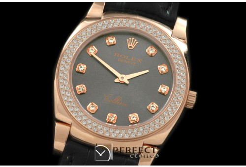 RLCL00318D Ladies Cellini RG/LE/Diam Grey Diam Swiss Quartz