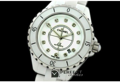 CHA-41-111 J12 Oversize White Ceramic Diam Asia 2813 21J