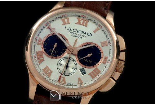 CPLUC10036 LUC Chronograph RG/LE White Asia 2813