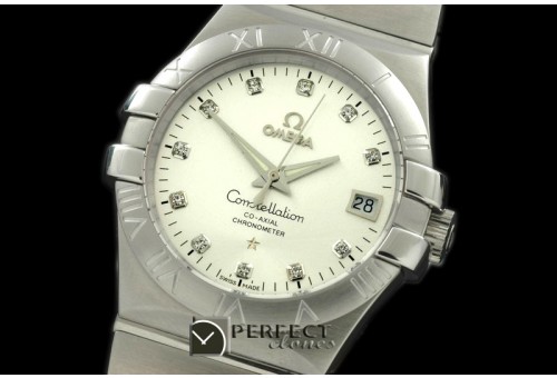 OMCO00706 Double Eagle Midsize Auto SS/SS White Diam Asian 2813