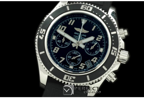 BLSF01026 Superocean Abyss Chrono SS/RU Black/White Jap Num OS20