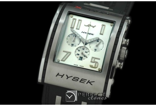 HY01001 X Ray Chronograph SS/RU White Jap Quartz