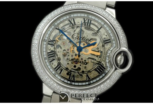 CARBA10042S Ballon Bleu de Cartier SS/SS Skeleton Dial Asian 281