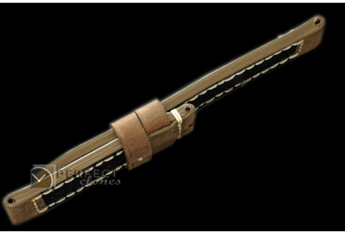 PNA00116 24/24 Assolutamente Suede/Calf Brown Strap for 44mm Pa