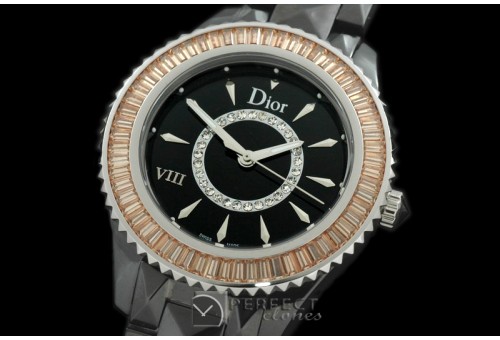 CD00124 Dior VIII Full Size Cer/Cer/Amb Ruby Black Jap Quartz