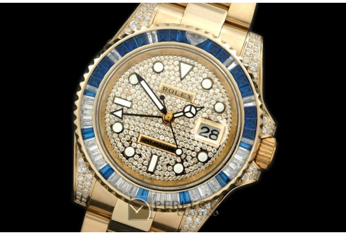 RLGF01015 FG/Diam Anni GMT SS Diam Swiss Eta 2836 GMT Hand Ind