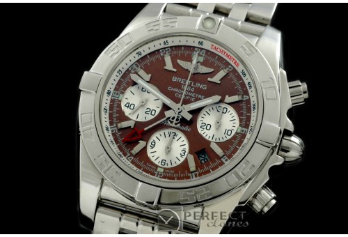 BLB01G-10004 Chronomat B01 GMT SS/SS Brown Sticks A-7750